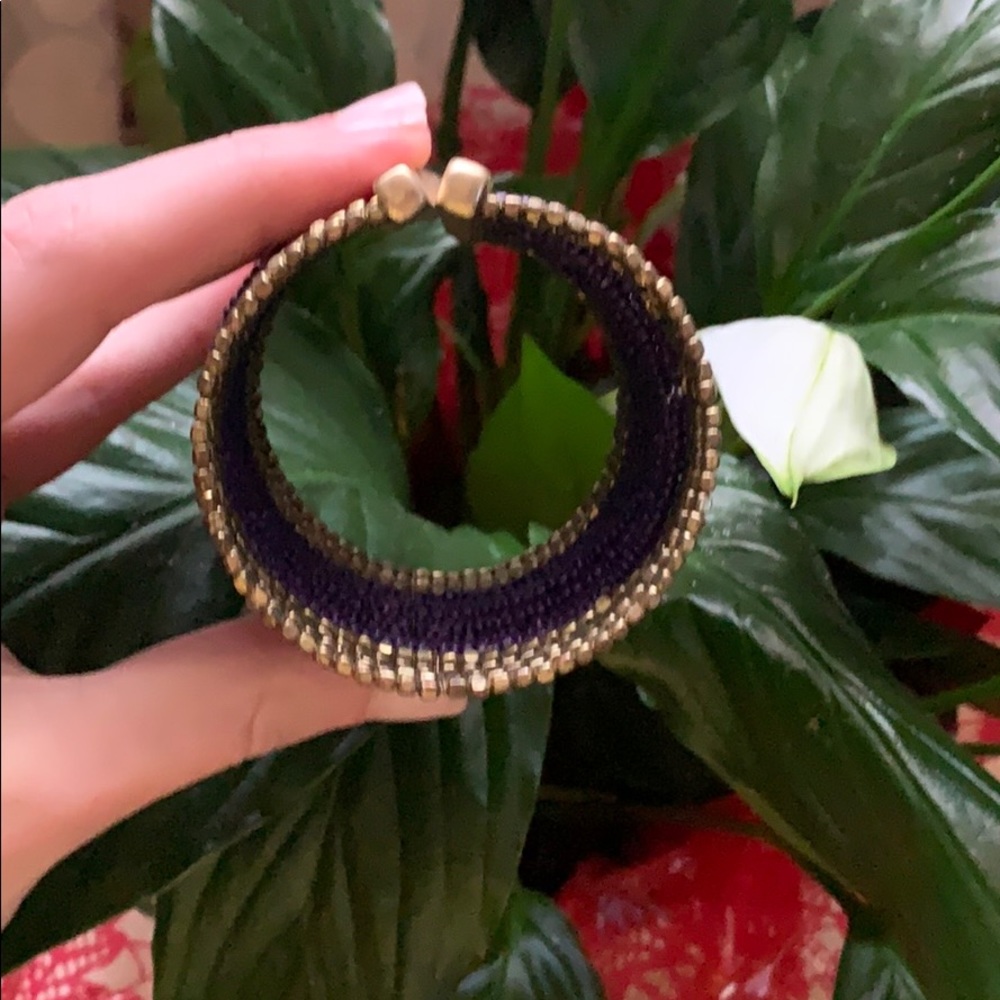 Purple beaded bracelet - Picture 3 of 4